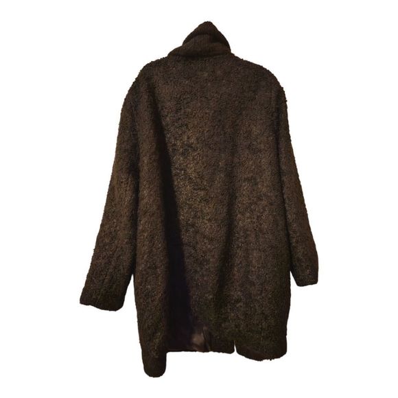 EILEEN FISHER Alpaca Blend Curly Texture Coat - Size 2X - Picture 4 of 11